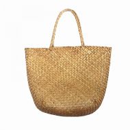 YUANLIFANG Leisure Straw Bag Braided Handbag Summer Handmade Large Capacity Natural Wicker Tote Bags Big Woven Rattan Beach Bags Woman