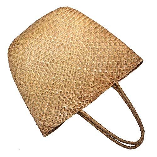  YUANLIFANG Leisure Straw Bag Braided Handbag Summer Handmade Large Capacity Natural Wicker Tote Bags Big Woven Rattan Beach Bags Woman