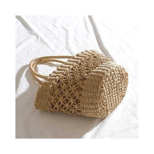  YUANLIFANG Beach Handbags Ladies Hand Bag Tote Travel Clutch Hollow Straw Bag Women Summer Wicker Basket Bag