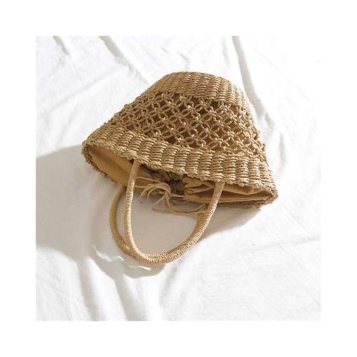  YUANLIFANG Beach Handbags Ladies Hand Bag Tote Travel Clutch Hollow Straw Bag Women Summer Wicker Basket Bag