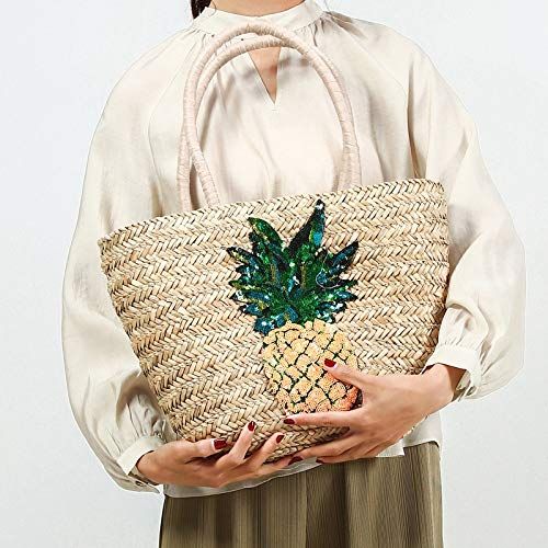  YUANLIFANG Bags Female Casual Totes Straw Bags Beach Rattan Woven Bag Handbag Handbags Large Capacity