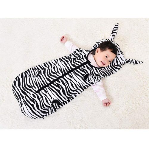  YUBUKE Sleepsack Micro Fleece Swaddle Baby Sleeping Bag Wearable Blanket Baby Sleep Bag(Write+Black...