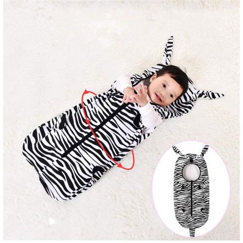  YUBUKE Sleepsack Micro Fleece Swaddle Baby Sleeping Bag Wearable Blanket Baby Sleep Bag(Write+Black...