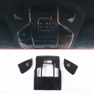 YUECHI ABS Plastic Front Reading Light Lamp Cover Trim Stickers Accessory for Maserati Levante Quattroporte (Carbon Fiber)