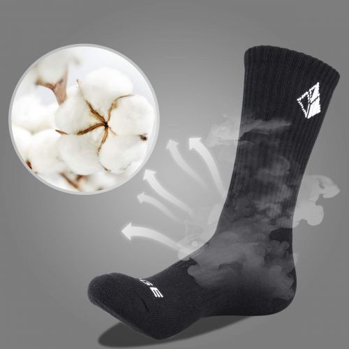  [아마존 핫딜]  [아마존핫딜]YUEDGE 6 Paar Socken fuer Manner Atmungsaktiv Trekking Wandersocken Herren SportSocken