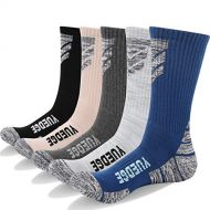 [아마존 핫딜]  [아마존핫딜]YUEDGE 5 Paar Herren Wandern Sport socken fuer Trekking Camping Radfahren Tennis, Atmungsaktiv, Anti-Slip, High Performance (2018 Neueste Style)