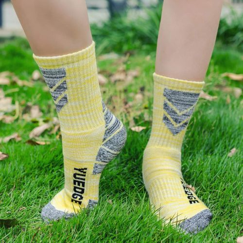  [아마존 핫딜]  [아마존핫딜]YUEDGE 5 Paar Damen Wandern Sport socken fuer Trekking Camping Radfahren Tennis, Atmungsaktiv, Anti-Slip, High Performance (2018 Style)