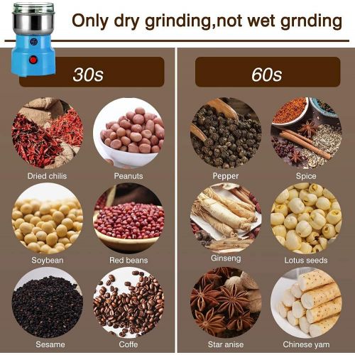  [아마존베스트]YUESUO Multifunction Smash Machine, Electric Coffee Bean Milling Smash Grain Grinder Grain Mill Machine, Household Cereals Grain Seasonings Spices Machine Grinder for Daily Use.