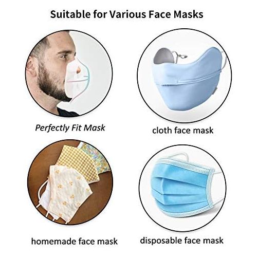  [아마존베스트]YUESUO 3D Bracket for Comfortable Breathing, Breathing Cup Face Bracket Soft Support Frame|Frame Protector, Create More Breathing Space|Washable|Reusable|Translucent,3Pcs