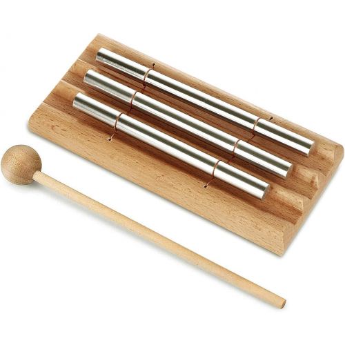  YUEVAN Meditation Trio Chime, Three Tone Solo Percussion Instrument for Prayer, Yoga, Eastern Energy Chime for Meditation and Classroom Use