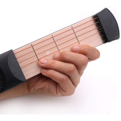  [아마존베스트]YUEVAN Pocket Guitar Practice Neck, Upgraded Version 6 Fret Portable Guitar Chord Practice Tool for Beginner