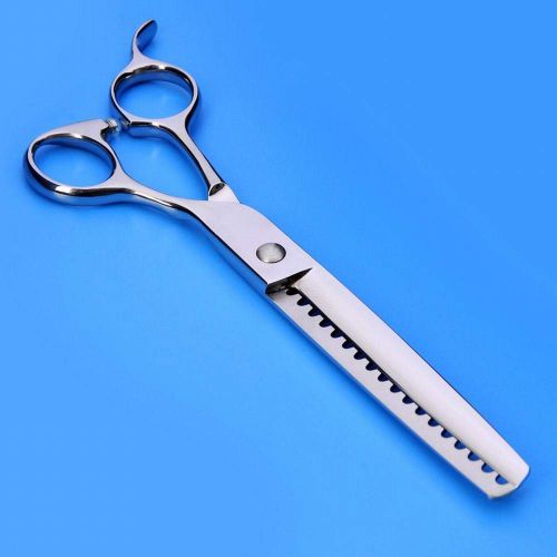  YUHUA-WL-Scissors Trimming Scissors 7.0 Inch Fish Bone Pet Scissors, Dog Scissors Hair Clipper,Pet Grooming Scissors Tool Cutting Tools (Color : Silver)