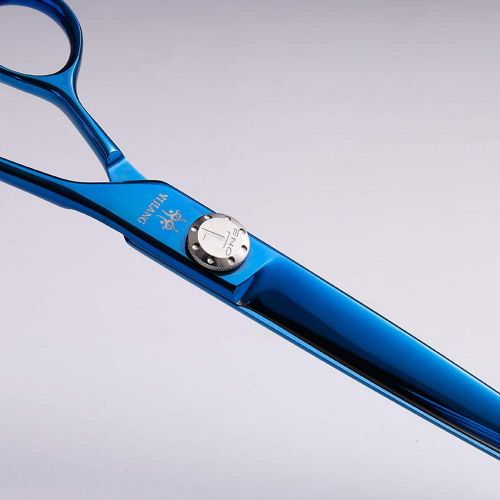  YUHUA-WL-Scissors Trimming Scissors 7 Inch Beauty Pet Hairdressing Scissors Flat Shear, Pet Groomer Special Beauty Tools Scissors Cutting Tools (Color : Blue)