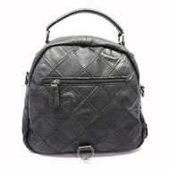 YUKILOCC Genuine Leather Rucksack Retort Back Diagonal Shelf Wallet Sheep Leather High School Student School Student School Girls Light Weight Large Capacity (Color : Black 1)