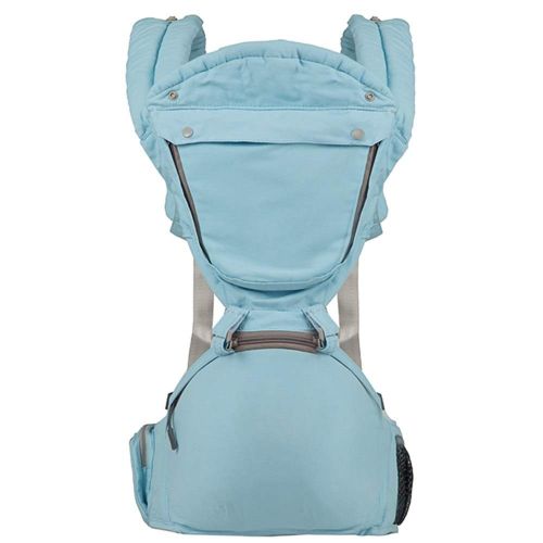  YUMEIGE Carriers Back Carriers,with Sunshade and Storage Bag，Baby Hip Seat Carrier,0-48 Months 25kg，Baby Hip Seat Carrier,Waistline 27.5-47.2 Inches. (Color : Light Blue)