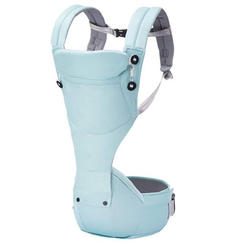  YUMEIGE Carriers Baby Hip Seat Carrier，Four Seasons，Baby Carrier ，Comes with a Windproof Cap，Back Carriers，0-12 Months 20kg Waist 110cm / 43.3 Inches 3 Colors (Color : Blue)