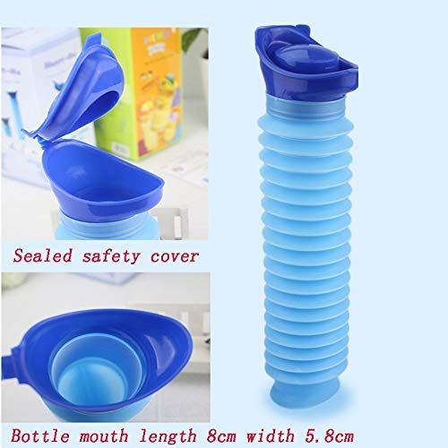  YUMSUM LSLMCS 750ML Unisex Mini Toilet Portable Mini Outdoor Camping Travel Shrinkable Personal Mobile Toilet Potty Pee Bottle for Kids Adult