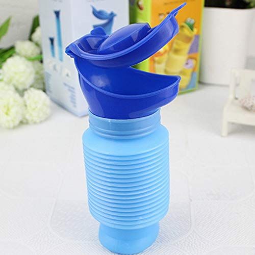  YUMSUM LSLMCS 750ML Unisex Mini Toilet Portable Mini Outdoor Camping Travel Shrinkable Personal Mobile Toilet Potty Pee Bottle for Kids Adult