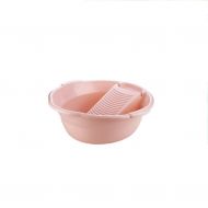 YUN Washtub Plastic Large Size Wash Basin Basin Student Dormitory Thickening Washboard Washbasin (Color : Pink)