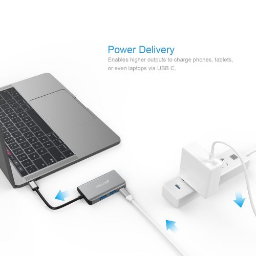  YUNCLOUD USB C Hub, Type C Hub to HDMI, 6 in 1 Combo with 2 USB 3.0 and Type C Charging Port, SDTF Card, Multi-Function USB C to HDMI Adapter Compatible for MacBook Pro & Notebook & Tablet