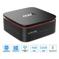 YUNDOO ACEPC AK1 Mini PC, Windows 10 (64-bit) Intel Celeron Apollo Lake J3455 Processor(up to 2.3GHz) Desktop Computer[4GB32GBSupport 2.5 SSDmSATA SSD2.4G+5G Dual WiFiGigabit Etherne