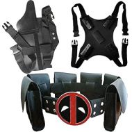 YUNKANGDS Halloween Cos Costume Waist Belt And Strap And Holster 3 Piece Suit