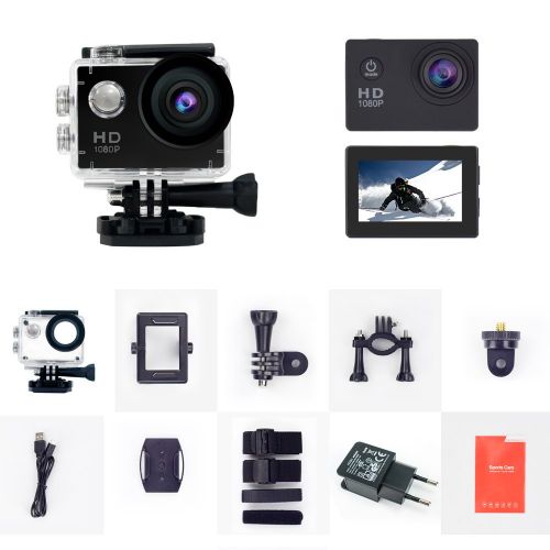  YUNTAB Yuntab A9 kamera Action Full HD 1080p Kamera Wasserdicht 2.0 LCD 120° Objektiv DVR Outdoor Action Camera Sport Kamera Tauchen und Kostenlosen Zubehoer