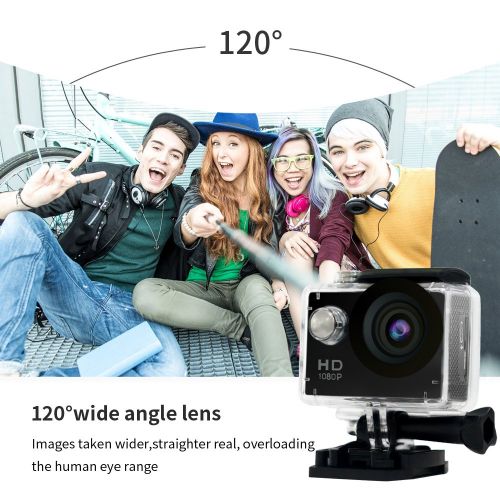  YUNTAB Yuntab A9 kamera Action Full HD 1080p Kamera Wasserdicht 2.0 LCD 120° Objektiv DVR Outdoor Action Camera Sport Kamera Tauchen und Kostenlosen Zubehoer