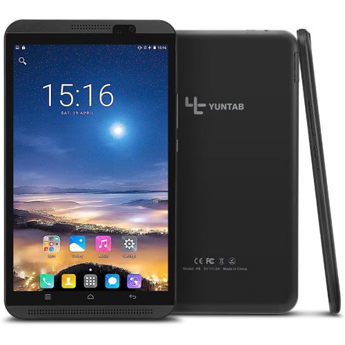  [아마존 핫딜] [아마존핫딜]YUNTAB Yuntab H8 Tablet 4g 8 Zoll Android 7.0 Allwinner A53 Quadcore 2+16GB/Lagerung Unterstuetzung WiFi/GPS/G-Sensor/P-Sensor/Google Play/3D Spiel (schwarz)