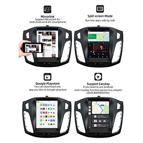  [아마존베스트]YUNTX Android 10 Car Radio Fits Ford Focus (2010-2014) - [2G + 32G] - Free Back Camera & Canbus & Map - GPS 2 Din - Supports DAB/Steering Wheel Control/WiFi/Bluetooth 5.0/Carplay/I