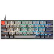 YUNZII SK61 Black Hotswap Mechanical Gaming Keyboard with Optical Switch, RGB, Programmable Custom Keyboard (Gateron Blue Switch,Black 61 Keys)