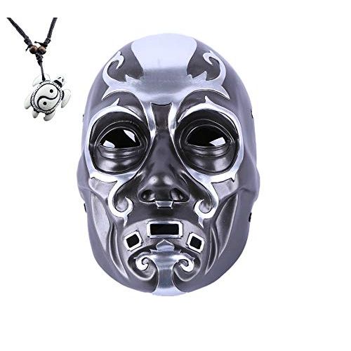  할로윈 용품YUONE Cosplay Party Halloween Costume Bauta Mask Luxury Mask Anime Mask Film Theme Mask Death Eater Resin Skull Mask