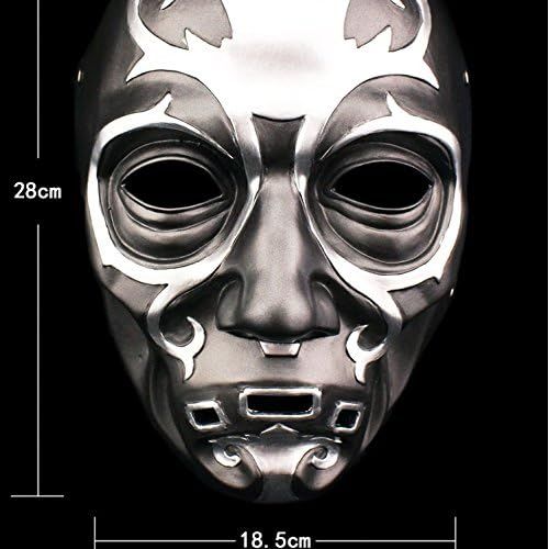  할로윈 용품YUONE Cosplay Party Halloween Costume Bauta Mask Luxury Mask Anime Mask Film Theme Mask Death Eater Resin Skull Mask