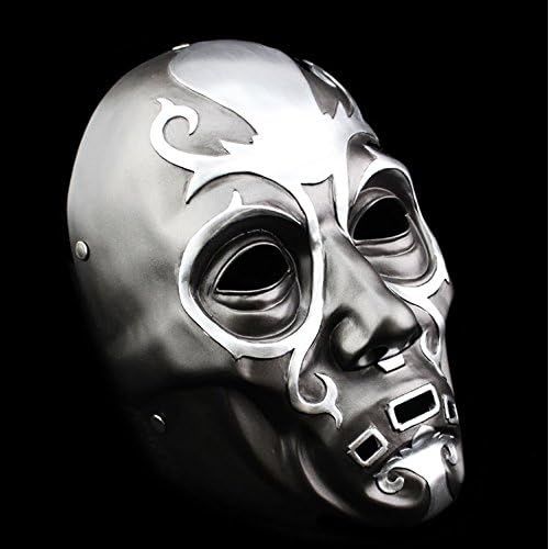  할로윈 용품YUONE Cosplay Party Halloween Costume Bauta Mask Luxury Mask Anime Mask Film Theme Mask Death Eater Resin Skull Mask