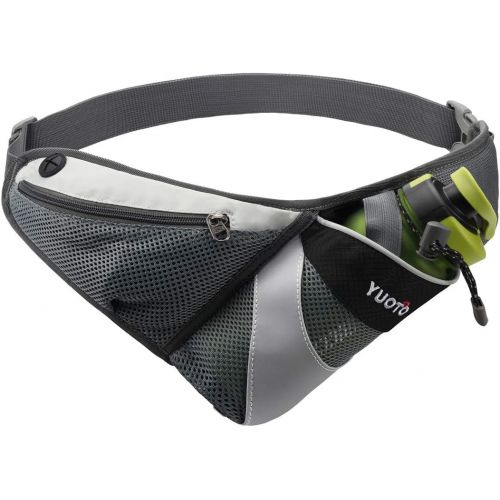  YUOTO Waist Pack with Water Bottle Holder for Running Walking Hiking Runners Hydration Belt