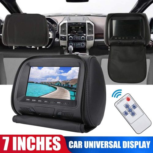  YUYDYU Car Headrest DVD Player, 7 Inch HD Digital Picture Car Headrest Monitor / Multimedia Player / Car Headrest Video Player with LCD