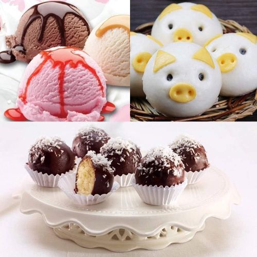  [아마존베스트]YUZHANGTONG 2pcs Semi Sphere Silicone Mold, Baking Mold for Making Hot Chocolate Bomb, Cake, Jelly, Dome Mousse
