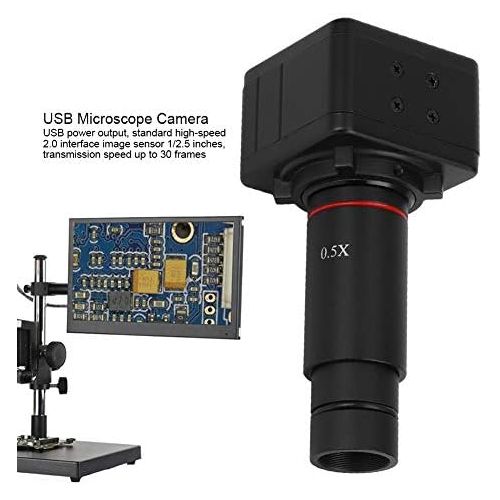  [아마존베스트]YWBL-WH Digital Camera for Microscope USB HD CMOS Digital Electronic Eyepiece Camera with Mount Adapter 5.0MP