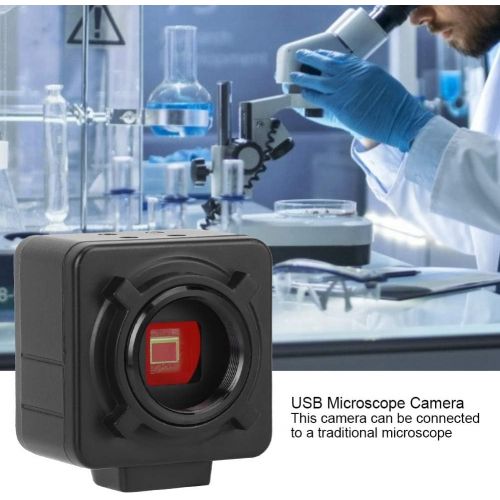  [아마존베스트]YWBL-WH Digital Camera for Microscope USB HD CMOS Digital Electronic Eyepiece Camera with Mount Adapter 5.0MP