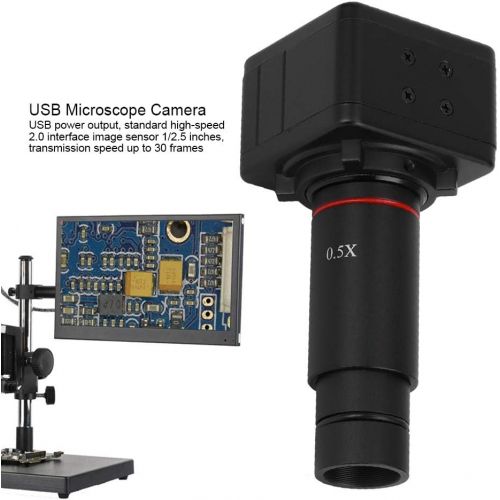  [아마존베스트]YWBL-WH Digital Camera for Microscope USB HD CMOS Digital Electronic Eyepiece Camera with Mount Adapter 5.0MP