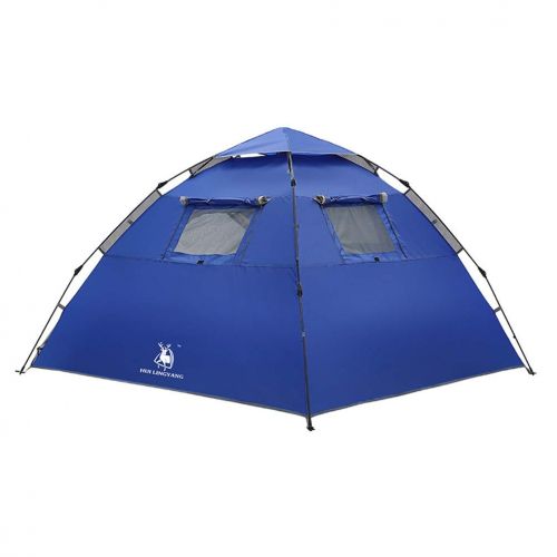  YWYU Outdoor-Zelt 3-4 Personen Familie Freizeit Doppel-Regen-Campingzelt Fruehling Automatische Skelett, Oxford-Tuch fuer Strand, Outdoor, Reisen, Wandern, Camping, Angeln, Angeln