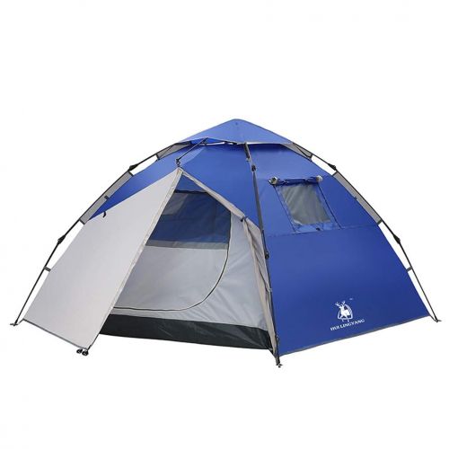  YWYU Outdoor-Zelt 3-4 Personen Familie Freizeit Doppel-Regen-Campingzelt Fruehling Automatische Skelett, Oxford-Tuch fuer Strand, Outdoor, Reisen, Wandern, Camping, Angeln, Angeln