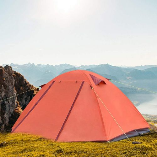  YWYU Tragbare Aussenzelt Hand Aufrecht Zelt Doppelschicht Wasserdichte Sonnencreme Hydraulische Glasfaser Stangen Einzelnen Menschen fuer Strand Im Freien Reise Wandern Camping Angel