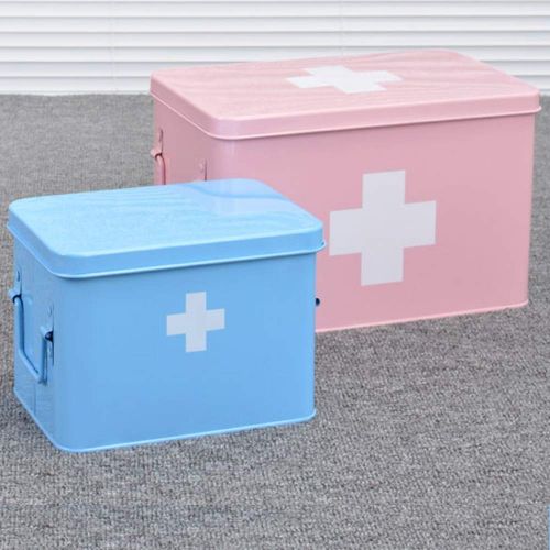  YX Medical box YangXu Medical box-iron, portable, portable, large-capacity, multi-functional belt, moisture-proof and dust-proof, household medical kit, suitcase, child emergency medical kit, tra