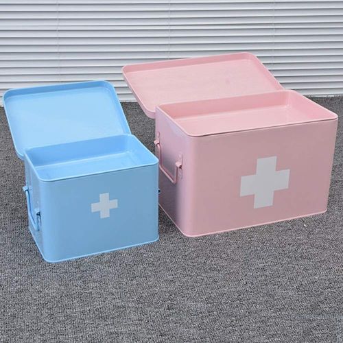  YX Medical box YangXu Medical box-iron, portable, portable, large-capacity, multi-functional belt, moisture-proof and dust-proof, household medical kit, suitcase, child emergency medical kit, tra