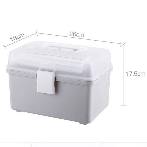  YX Medical box YangXu Medical box-PP material, light and easy to take moisture and dustproof, thick and durable easy to clean multi-function large capacity, household multi-layer medical kit emer