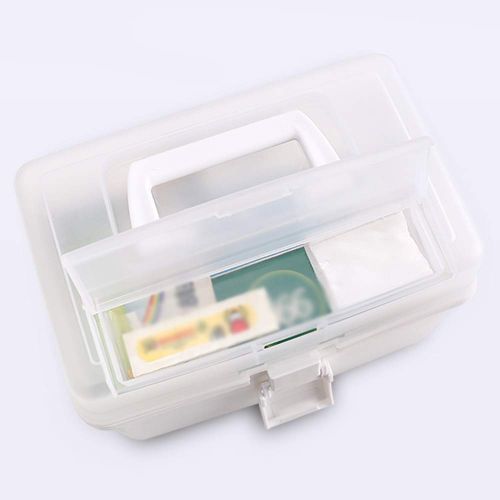  YX Medical box YangXu Medical box-PP material, light and easy to take moisture and dustproof, thick and durable easy to clean multi-function large capacity, household multi-layer medical kit emer
