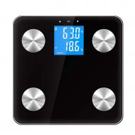 YX-Scales Weight Scale Electronic Scale High Accuracy Non-Slip Digital Bathroom Scale Adult Health Lose Weight Body Fat Scale Backlit Display 180kg Capacity Black