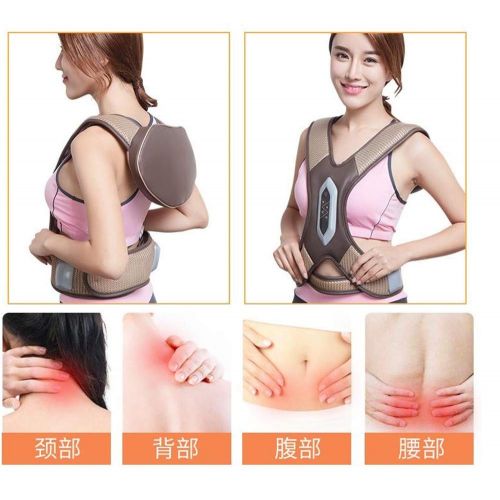  YXIUER Shiatsu Neck and Shoulder Massager with Heat Hands Free Belt Deep Kneading Massagers for Neck and...