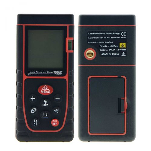  YXQ Digital Laser Distance Meter 100M 328 Feet Handheld Rangefinder with High Precision Infrared Measuring Instrument Electronic Diastimeter